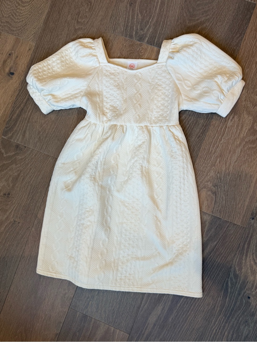wonder nation Cream Puff-Sleeve Dress girls size 7-8 dress